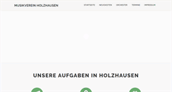 Desktop Screenshot of musikverein-holzhausen.at